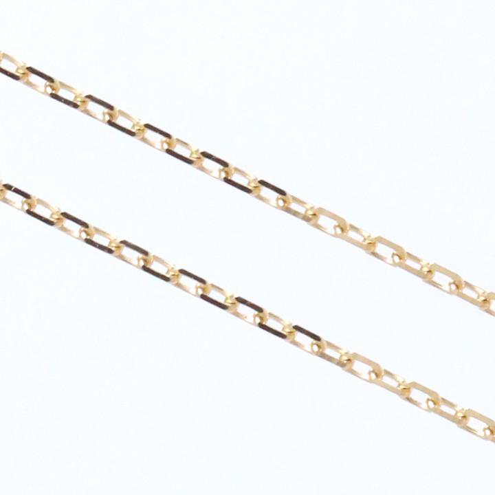 【土日限定5000円OFFクーポン有】 18金ネックレス k18 ネックレス 18金 レディース ピンクゴールド プラチナ 刻印 プレート 18k あずきチェーン 小豆 | DEVAS | 05