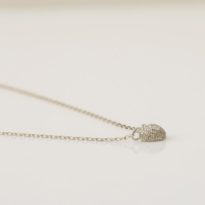 プラチナ ネックレス レディース プラチナネックレス ぷっくり ハート 立体的 スターダスト Pt950 Pt850 シンプル 華奢 細い 38cm 39cm 40cm 45cm センチ | DEVAS | 04