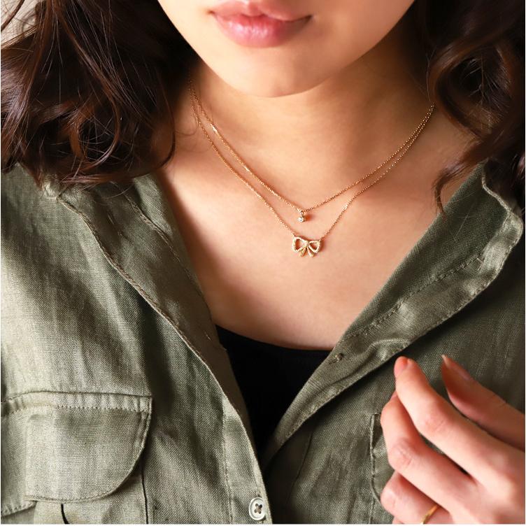 ゴールドネックレス リボン 幸せを結ぶリボンモチーフ 18k 18金 ジュエリー シンプル レディース Ml N014 デザイナーズジュエリー Devas 通販 Yahoo ショッピング