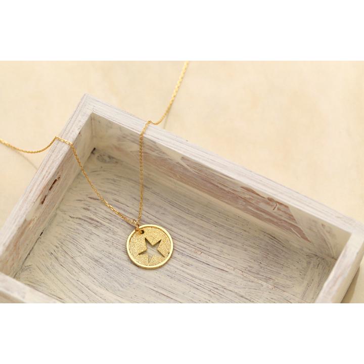 【土日限定3500円OFFクーポン有】 ペンダントトップ 18金 コインペンダント k18 コイン 星 スター 18金ネックレス レディース 18k ネックレス | DEVAS | 02