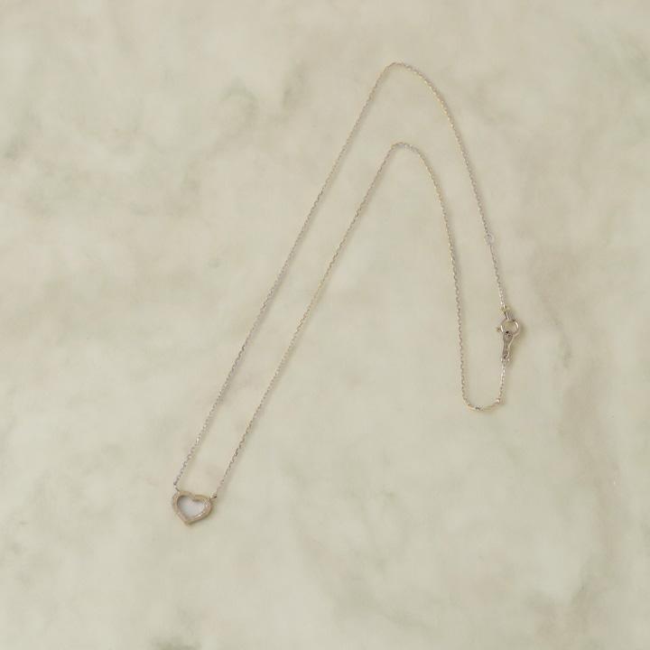 プラチナ ネックレス レディース プラチナネックレス オープンハート ハート スターダスト Pt950 Pt850 シンプル 華奢 ネックレスレディース あずきチェーン | DEVAS | 04