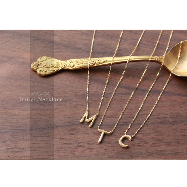 【土日限定3500円OFFクーポン有】 18金ネックレス k18 ネックレス 18金 レディース イニシャル アルファベットチェーン 18k あずきチェーン 小豆 | DEVAS | 01