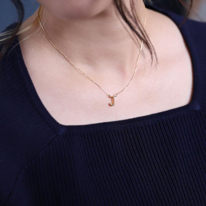 【土日限定3500円OFFクーポン有】 18金ネックレス k18 ネックレス 18金 レディース イニシャル アルファベットチェーン 18k あずきチェーン 小豆 | DEVAS | 06