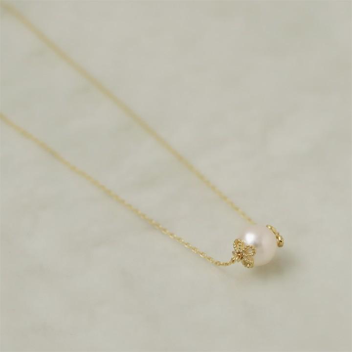 【土日限定3500円OFFクーポン有】 18金ネックレス k18 ネックレス 18金 レディース 本真珠 アコヤパール パールネックレス セレモニー 18k | DEVAS | 02
