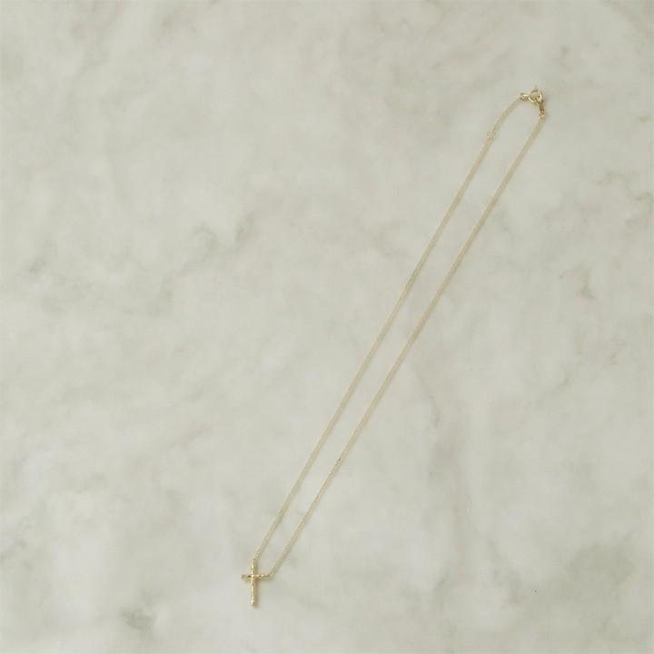 【土日限定2000円OFFクーポン有】 18金ネックレス k18 ネックレス 18金 レディース クロス 十字架 クロスネックレス 18k シンプル あずきチェーン 小豆 | DEVAS | 04