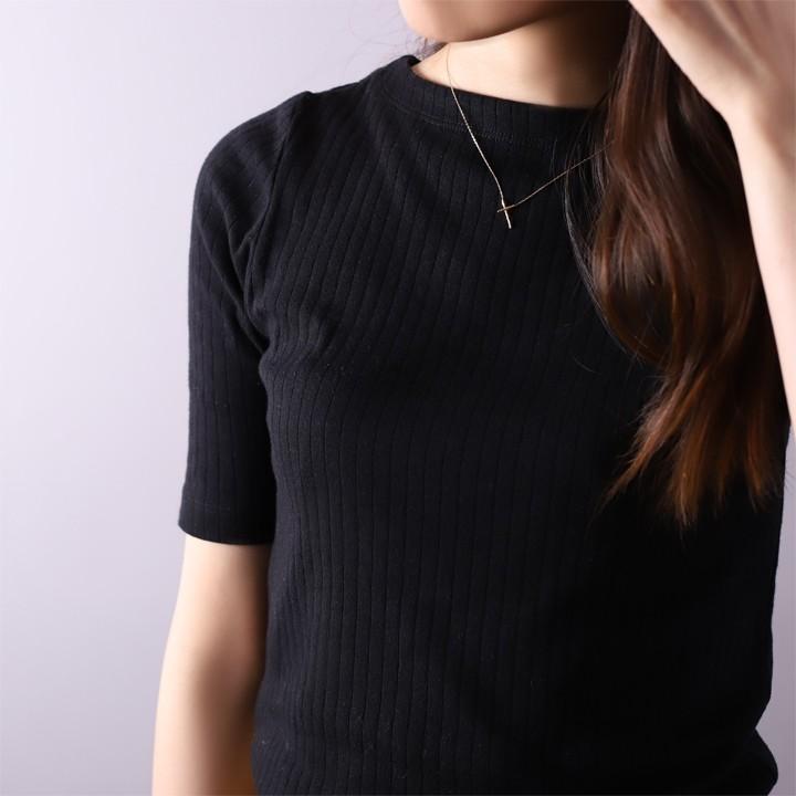 【土日限定2000円OFFクーポン有】 18金ネックレス k18 ネックレス 18金 レディース クロス 十字架 クロスネックレス 18k シンプル あずきチェーン 小豆 | DEVAS | 07