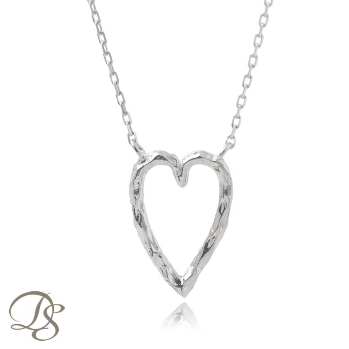 ペンダントトップ プラチナ ネックレス トップ ペンダント レディース Pt950 レディース ハート オープンハート 縦長 ネックレス プラチナペンダント あずき | DEVAS