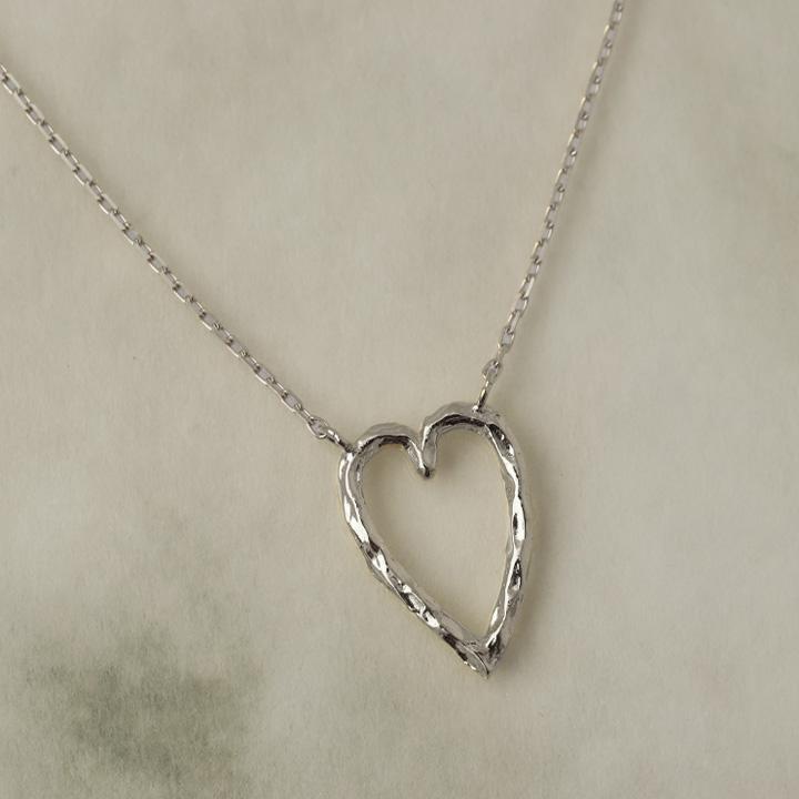 ペンダントトップ プラチナ ネックレス トップ ペンダント レディース Pt950 レディース ハート オープンハート 縦長 ネックレス プラチナペンダント あずき | DEVAS | 04