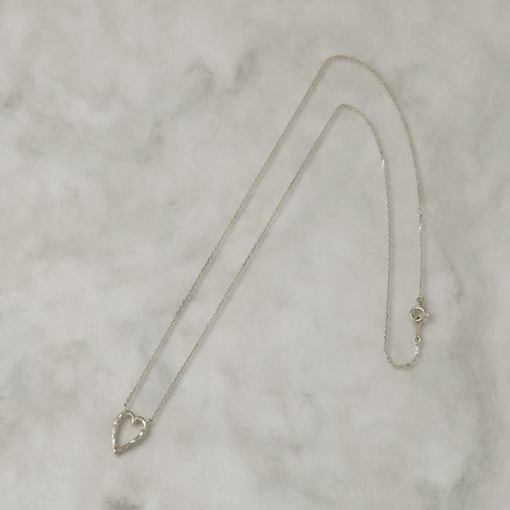 ペンダントトップ プラチナ ネックレス トップ ペンダント レディース Pt950 レディース ハート オープンハート 縦長 ネックレス プラチナペンダント あずき | DEVAS | 05