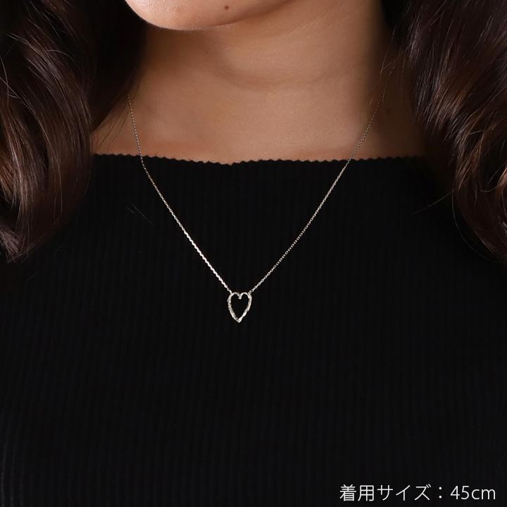 ペンダントトップ プラチナ ネックレス トップ ペンダント レディース Pt950 レディース ハート オープンハート 縦長 ネックレス プラチナペンダント あずき | DEVAS | 08