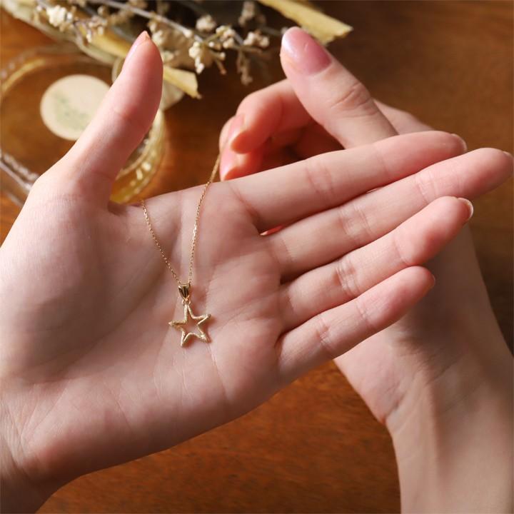 【土日限定2000円OFFクーポン有】 ペンダントトップ 18金 k18 18金ネックレス ペンダント レディース オープン スター 星 18k 18金ペンダントトップ | DEVAS | 10