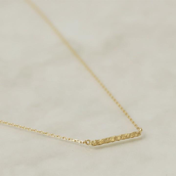 【土日限定2000円OFFクーポン有】 18金ネックレス k18 ネックレス 18金 レディース バー ストレート 18k シンプル あずきチェーン 小豆 k18ネックレス | DEVAS | 02