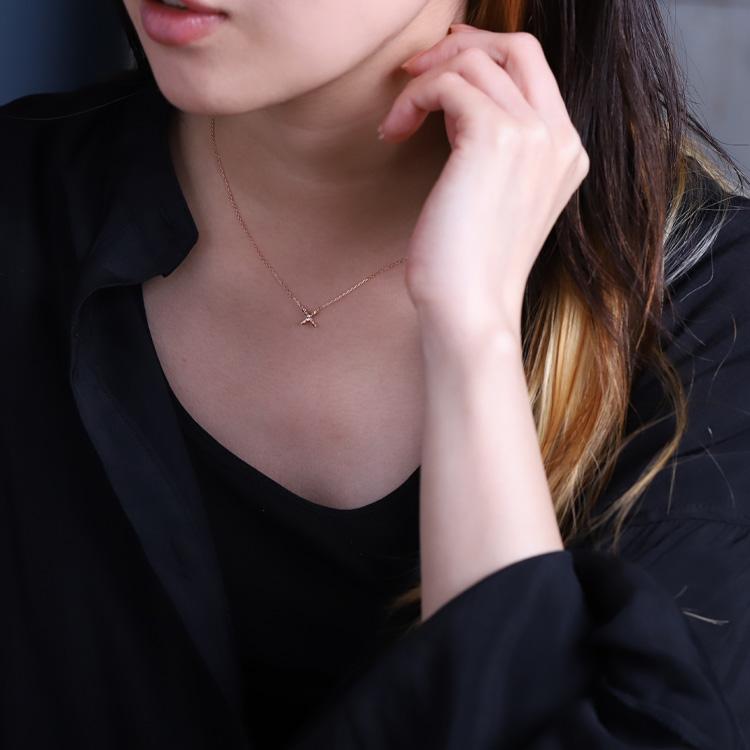 【土日限定2000円OFFクーポン有】 18金ネックレス k18 ネックレス 18金 ピンクゴールド レディース クロス クロスネックレス 18k あずきチェーン 小豆 | DEVAS | 04