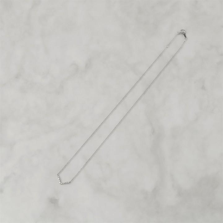 【土日限定2000円OFFクーポン有】 プラチナ ネックレス レディース プラチナネックレス PT950 V V字 Vバー バー あずきチェーン ネックレスレディース | DEVAS | 03