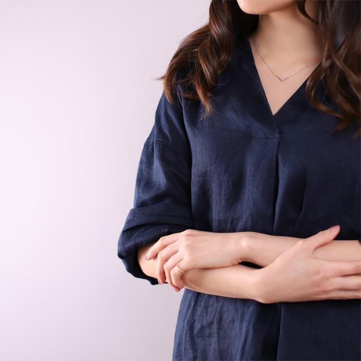 【土日限定2000円OFFクーポン有】 プラチナ ネックレス レディース プラチナネックレス PT950 V V字 Vバー バー あずきチェーン ネックレスレディース | DEVAS | 06