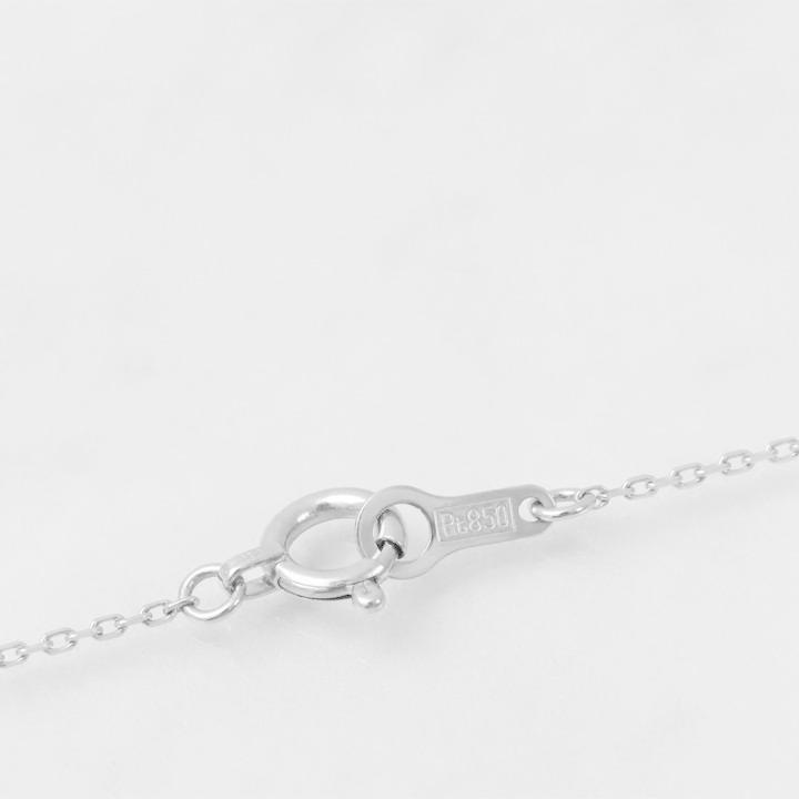 プラチナ ネックレス レディース プラチナネックレス PT950 六角形 ヘキサゴン 波目 シンプル あずきチェーン 華奢 細い 39cm 40cm 45cm ネックレスレディース | DEVAS | 06