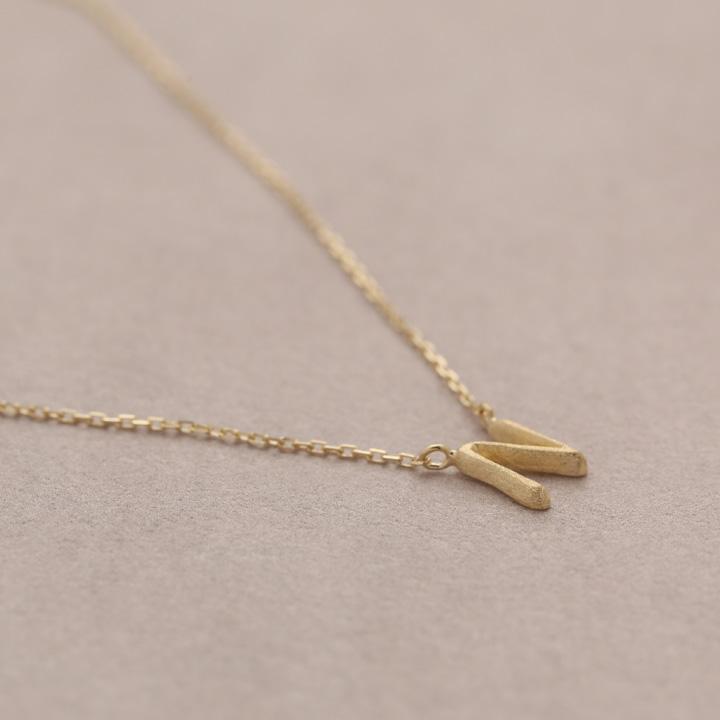 【土日限定2000円OFFクーポン有】 18金ネックレス k18 ネックレス 18金 レディース イニシャル アルファベット シルク 18k あずきチェーン 小豆 | DEVAS | 04