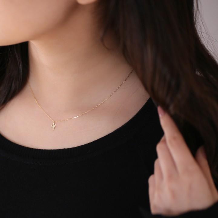 6月土日限定 7%クーポン▼ 18金ネックレス k18 ネックレス 18金 レディース サボテン カクタス プチ ミニ 18k 小豆 k18ネックレス | DEVAS | 07