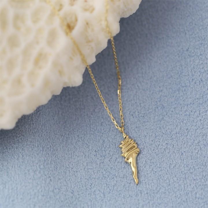 限定コレクション 貝ネックレス ゴールド  N-13  Coquillage DEVAS 7月土日限定 7%クーポン▽ 18金ネックレス k18 ネックレス