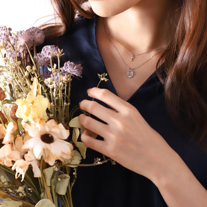 ペンダントトップ プラチナ ネックレス トップ ペンダント レディース Pt950 レディース クロス クロスネックレス ダメージ プラチナペンダント あずきチェーン | DEVAS | 11