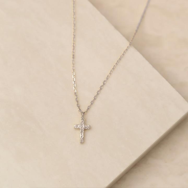 ペンダントトップ プラチナ ネックレス トップ ペンダント レディース Pt950 レディース クロス クロスネックレス ダメージ プラチナペンダント あずきチェーン | DEVAS | 02