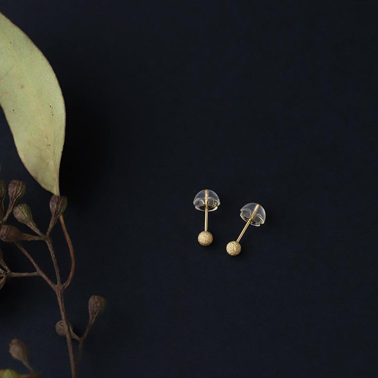 日曜200円OFFクーポン有▼ 18金 ピアス k18 18金ピアス 18k プチボール 丸 シンプル k18ピアス ピンクゴールド レディース ピアス18金 地金 ゴールド 18kピアス | DEVAS | 02