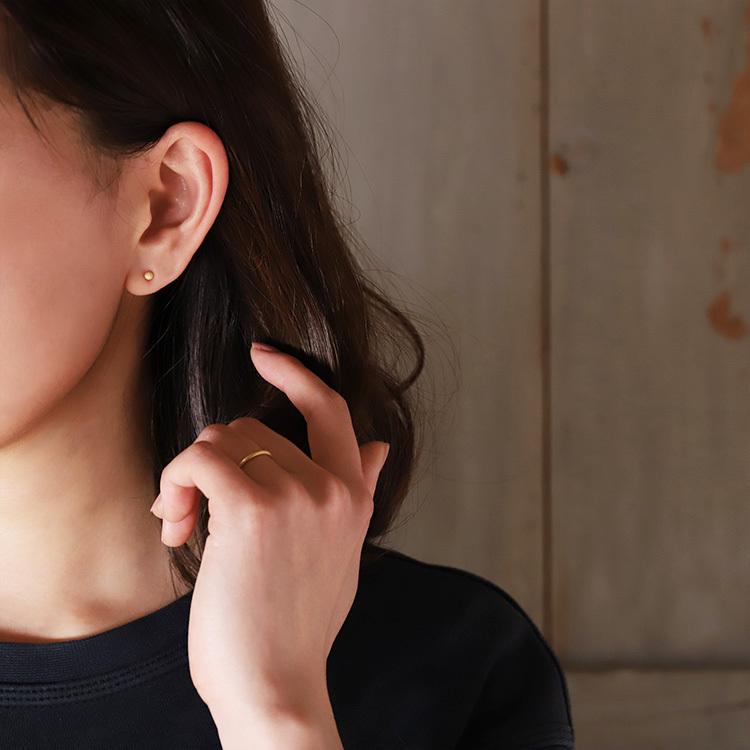 日曜200円OFFクーポン有▼ 18金 ピアス k18 18金ピアス 18k プチボール 丸 シンプル k18ピアス ピンクゴールド レディース ピアス18金 地金 ゴールド 18kピアス | DEVAS | 03