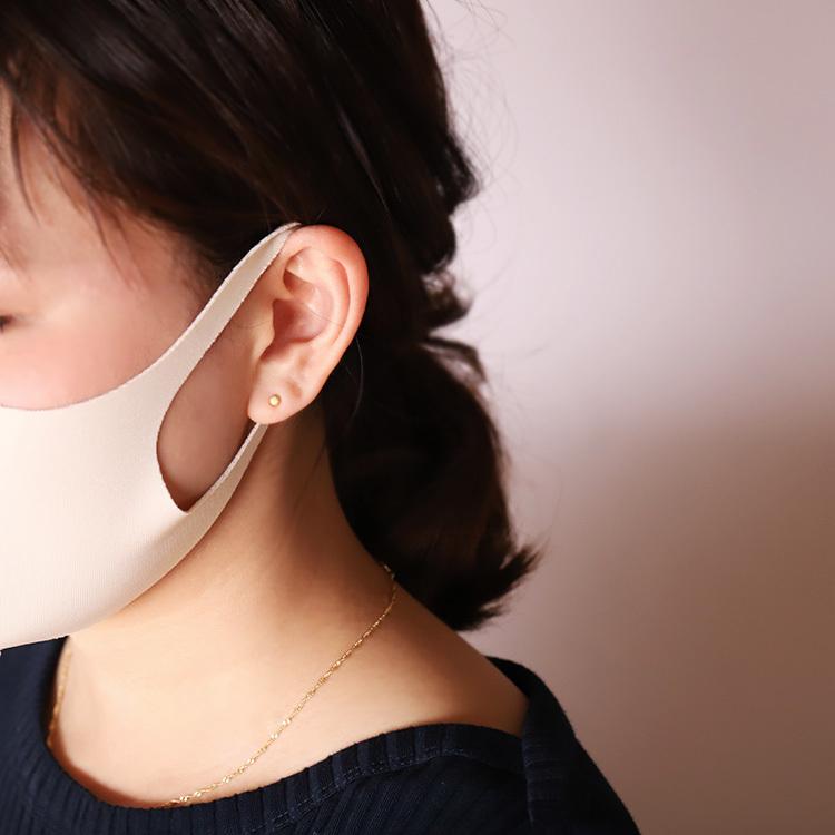日曜200円OFFクーポン有▼ 18金 ピアス k18 18金ピアス 18k プチボール 丸 シンプル k18ピアス ピンクゴールド レディース ピアス18金 地金 ゴールド 18kピアス | DEVAS | 05
