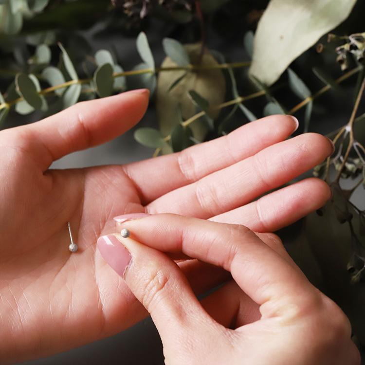 日曜200円OFFクーポン有▼ プラチナピアス ピアス プラチナ レディース 丸玉 ボール プチボール プラチナ900 ピアスプラチナ PT シンプル 地金 小さめ 両耳 片耳 | DEVAS | 07