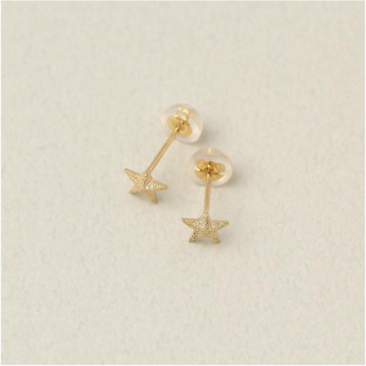 18金 ピアス k18 18金ピアス 18k 星 スター シンプル k18ピアス レディース ピアス18金 地金 ゴールド 18kピアス 小さめ つけっぱなし 両耳 セット｜devas｜06