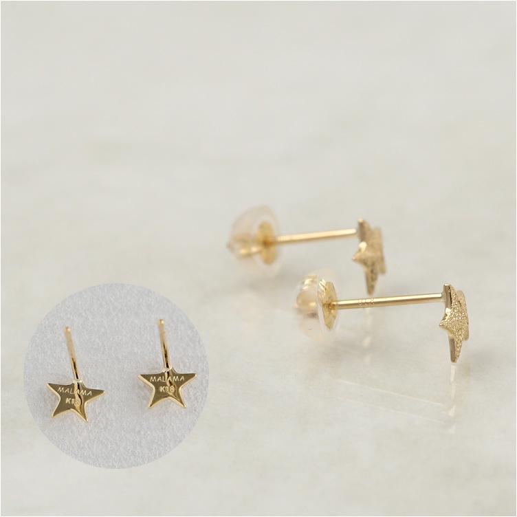 18金 ピアス k18 18金ピアス 18k 星 スター シンプル k18ピアス レディース ピアス18金 地金 ゴールド 18kピアス 小さめ つけっぱなし 両耳 セット｜devas｜07