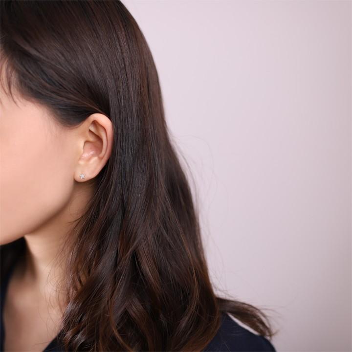 【土日限定1500円OFFクーポン有】 プラチナピアス ピアス プラチナ レディース スター プチ 星 ピアスプラチナ おしゃれ 大ぶり 大きい 両耳 セット | DEVAS | 03