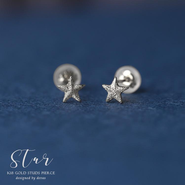 DEVAS 8月土日限定 7%クーポン▽ 18金 ピアス k18 18金ピアス