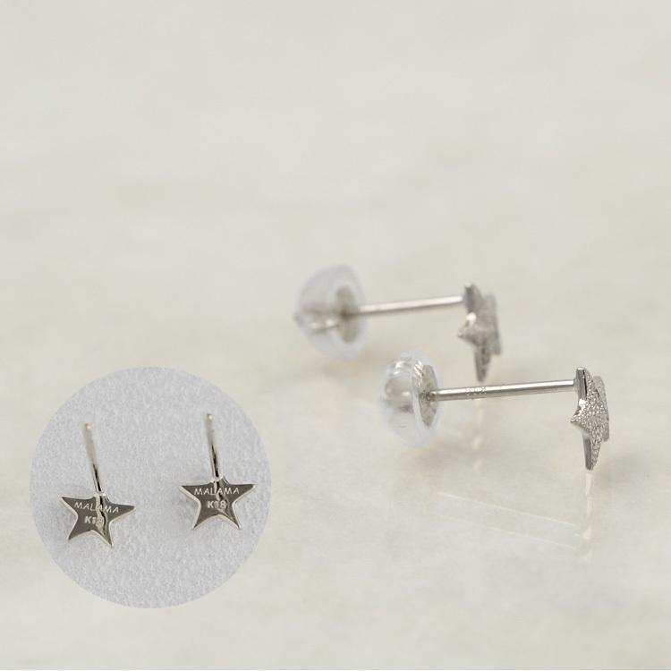 18金 ピアス k18 18金ピアス 18k プチ スター 星 シンプル k18ピアス レディース ピアス18金 地金 ゴールド 18kピアス 小さめ つけっぱなし 両耳 セット | DEVAS | 06