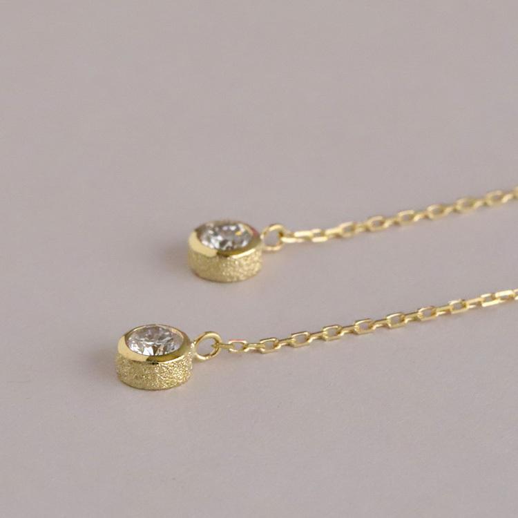 【土日限定3500円OFFクーポン有】 18金 ピアス k18 揺れる アメリカンピアス 18k ダイヤモンド 計0.2ct 18金ピアス k18ピアス レディース ピアス18金 | DEVAS | 04
