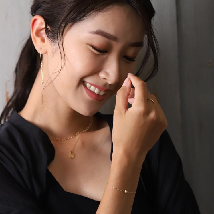 【土日限定3500円OFFクーポン有】 18金 ピアス k18 揺れる アメリカンピアス 18k ダイヤモンド 計0.2ct 18金ピアス k18ピアス レディース ピアス18金 | DEVAS | 06