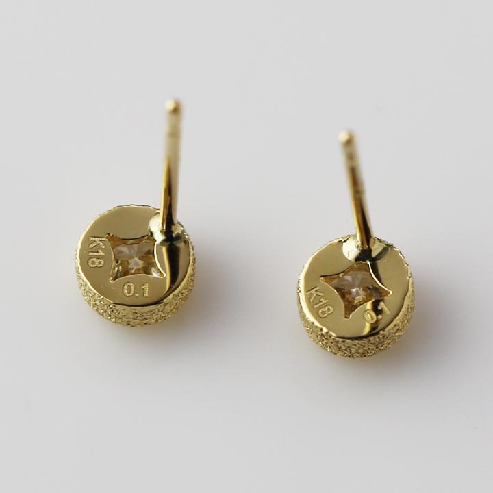 【土日限定3500円OFFクーポン有】 18金 ピアス k18 18金ピアス 18k ダイヤモンド 0.2ct スタッズタイプ レディース 18金 18K 地金 ゴールド 18kピアス | DEVAS | 05