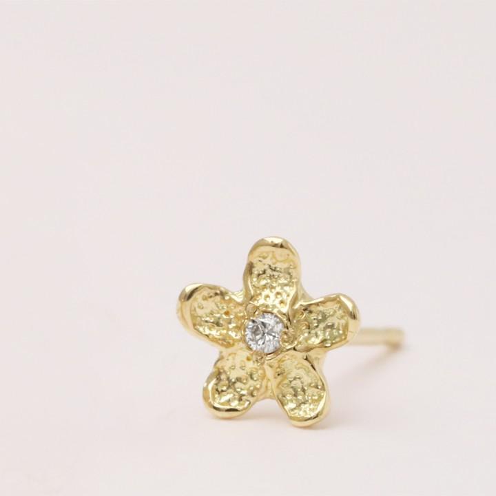 6月土日限定 7%クーポン▼ 18金 ピアス k18 18金ピアス 18k フラワー 花 ダイヤ or ルビー k18ピアス レディース ピアス18金 18kピアス 両耳 | DEVAS | 02