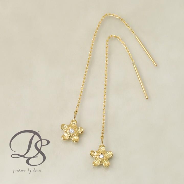 【土日限定2000円OFFクーポン有】 18金 ピアス k18 揺れる アメリカンピアス 18k ダイヤ ルビー 18金ピアス k18ピアス レディース ピアス18金 両耳 | DEVAS