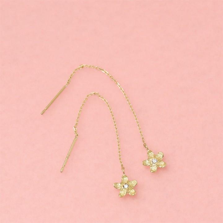 【土日限定2000円OFFクーポン有】 18金 ピアス k18 揺れる アメリカンピアス 18k ダイヤ ルビー 18金ピアス k18ピアス レディース ピアス18金 両耳 | DEVAS | 01