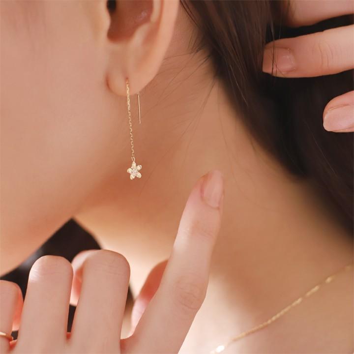 【土日限定2000円OFFクーポン有】 18金 ピアス k18 揺れる アメリカンピアス 18k ダイヤ ルビー 18金ピアス k18ピアス レディース ピアス18金 両耳 | DEVAS | 09