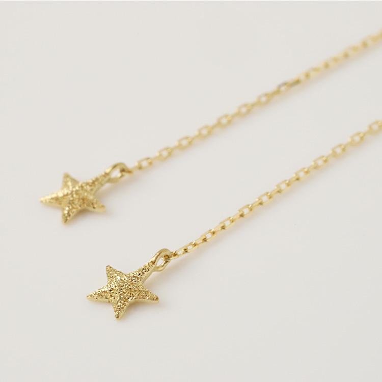 18金 ピアス k18 揺れる アメリカンピアス 18k 星 スターピアス 18金ピアス シンプル k18ピアス レディース ピアス18金 地金 ゴールド 18kピアス 両耳 セット｜devas｜05