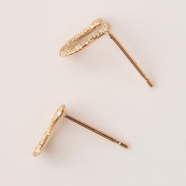 18金 ピアス k18 ピンクゴールド 18金ピアス 18k 馬蹄 ホースシュー  シンプル k18ピアス レディース ピアス18金 地金18kピアス 小さめ つけっぱなし 両耳 | DEVAS | 04