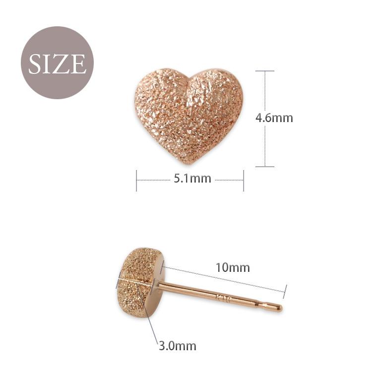 【土日限定2000円OFFクーポン有】 18金 ピアス k18 ピンクゴールド 18金ピアス 18k ぷっくら ハート k18ピアス レディース ピアス18金 両耳 セット | DEVAS | 06