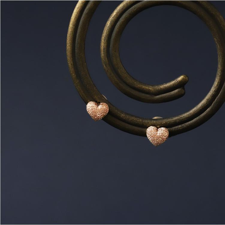 【土日限定2000円OFFクーポン有】 18金 ピアス k18 ピンクゴールド 18金ピアス 18k ぷっくら ハート k18ピアス レディース ピアス18金 両耳 セット | DEVAS | 07