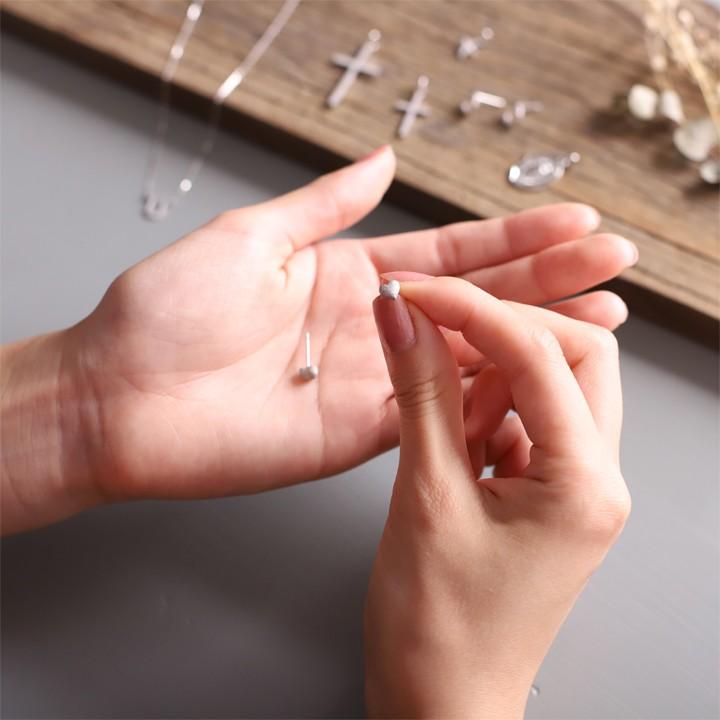 【土日限定2000円OFFクーポン有】 プラチナピアス ピアス プラチナ レディース ぷっくらハート ピアスプラチナ おしゃれ ハート 小さい 両耳 セット | DEVAS | 06