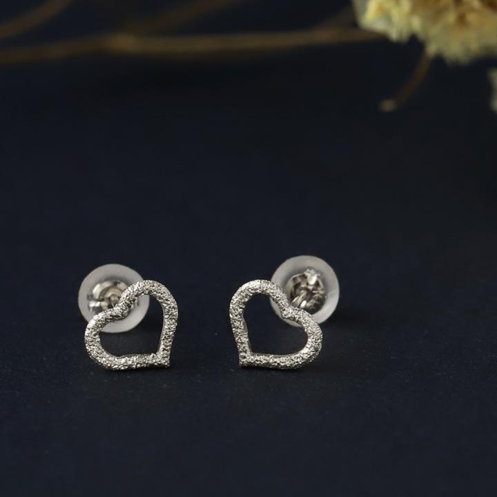 プラチナピアス ピアス プラチナ レディース オープンハート ハート プラチナ950 ピアスプラチナ PT シンプル おしゃれ ハート 地金 小さめ 華奢 両耳 セット | DEVAS | 01