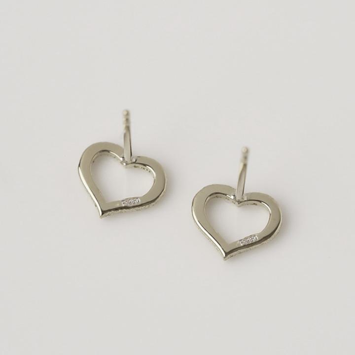 プラチナピアス ピアス プラチナ レディース オープンハート ハート プラチナ950 ピアスプラチナ PT シンプル おしゃれ ハート 地金 小さめ 華奢 両耳 セット | DEVAS | 04