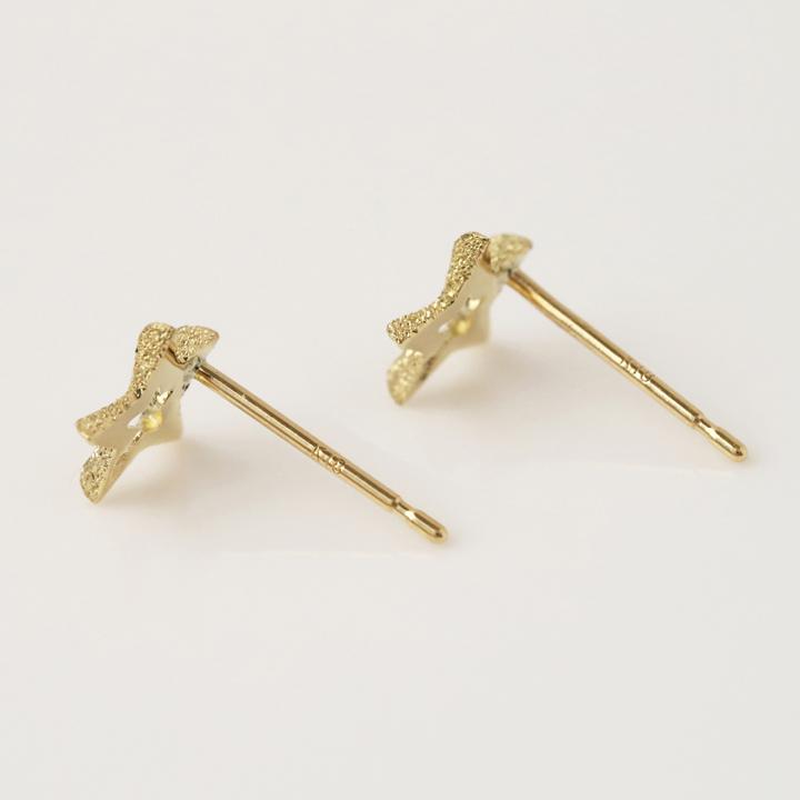 18金 ピアス k18 18金ピアス 18k オープンスター 星 シンプル k18ピアス レディース ピアス18金 地金 ゴールド 18kピアス 小さめ つけっぱなし 両耳 セット｜devas｜04