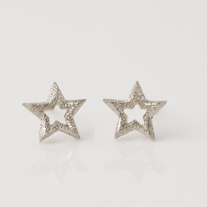 プラチナピアス ピアス プラチナ レディース オープンスター 星 プラチナ950 ピアスプラチナ PT シンプル おしゃれ ハート 地金 小さめ 小さい 華奢 両耳 セット | DEVAS | 03